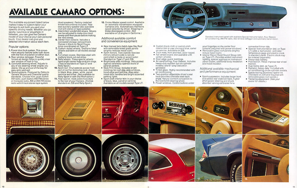 1978 Chev Camaro Brochure Page 2